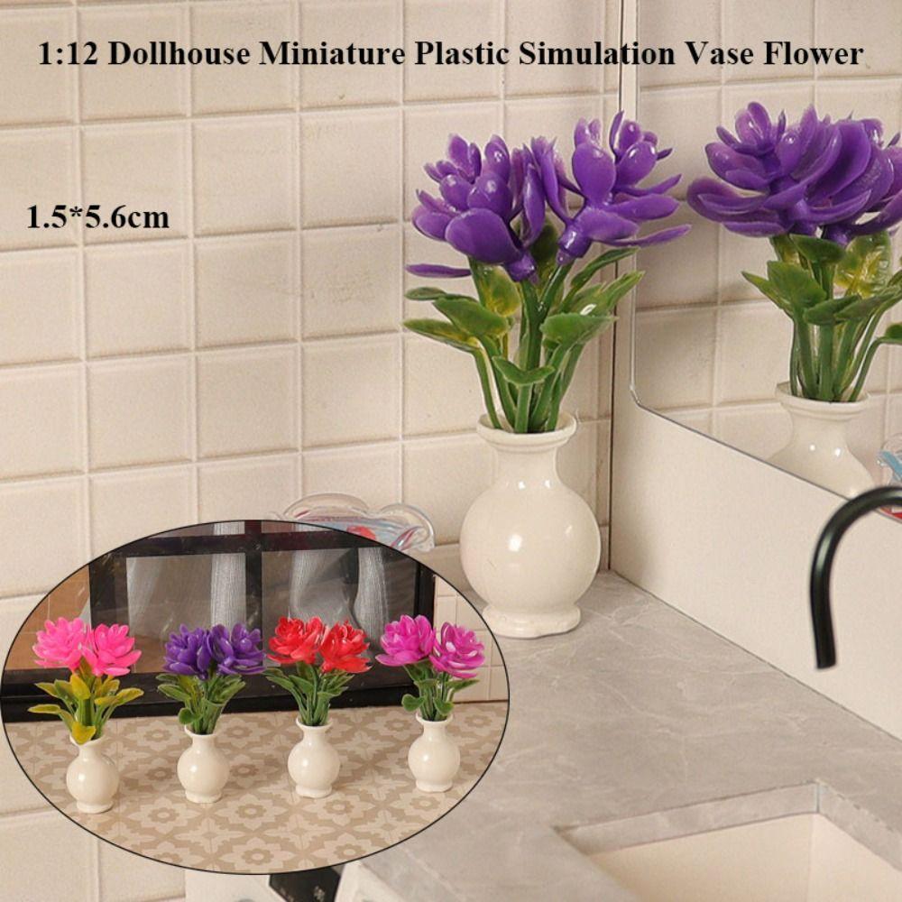 1:12 миниатюрных кукольных домиков 1,5*5,6 см готовые цветочные украшения для миниатюрных кукольных домиков